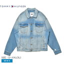 《今だけ！店内全品ポイントUP》トミージーンズ デニムジャケット メンズ TOMMY JEANS オーバーサイズド デニム ジャケット TOMMY HILFIGER トミーヒルフィガー アウター 羽織 上着 ジージャン Gジャン デニム ウォッシュ ダメージ ブランド ロゴ シンプル カジュアル