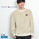 《今だけ！店内全品ポイントUP》トミージーンズ プルオーバー メンズ TOMMY JEANS シェルパ フリース バッジ ロングスリーブ TOMMY HILFIGER トミーヒルフィガー プルオーバー スウェット ブランド ロゴ シンプル カジュアル 長袖 フリース ベージュ 78J3463 SHERPA