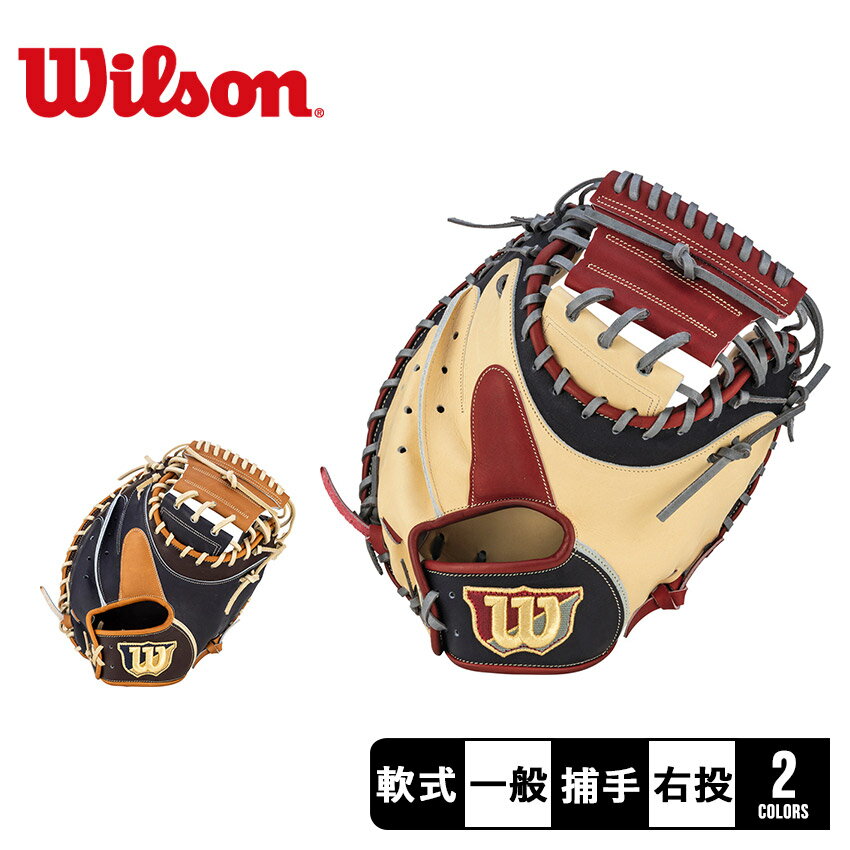 《今だけ！全品ポイントUP》ウィルソン グローブ 大人 一般 WILSON 一般軟式用 ザ・ワナビー・ヒーロー 捕手用 2A型 野球 ベースボール ミット 軟式 キャッチャー 捕手 一般 大人 野球用品 部活 運動 本革 天然皮革 レザー