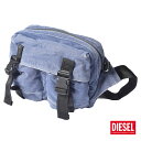 ディーゼル ボディバッグ メンズ 《今だけ！店内全品ポイントUP》ディーゼル バッグ メンズ レディース DIESEL DENIMFACE HIGHROLLER ボディバッグ ウエストポーチ ショルダーバッグ 2WAY デニム かばん 鞄 通学 通勤 収納 旅行 ブランド おしゃれ カジュアル 大容量 ブルー 青 X08157 P4219