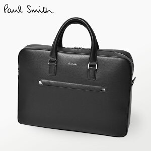 《クーポンで500円OFF☆5/27 9:59迄》ポールスミス ビジネスバッグ PAUL SMITH メンズ 本革 ブランド トートバッグ ショルダーバッグ 社会人 通勤 おしゃれ レザー シンプル カジュアル カバン 黒ブラック ブリーフケース フォリオエンボス バレンタイン 鞄