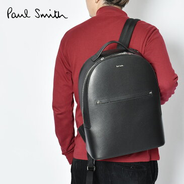 【PAUL SMITH】ポールスミス バックパック メンズ 本革 レザー リュックサック ビジネスバッグ ブランド おしゃれ シンプル プレゼント レディース カジュアル 通勤 黒 ブラック 収納力バツグン 送料無料