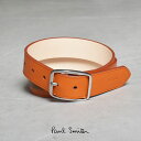 ポール・スミス ビジネスベルト メンズ 《今だけ！店内全品ポイントUP》ポール スミス ベルト メンズ PAUL SMITH BELT HAND PAINTED STR 本革 レザー ブランド おしゃれ ビジネス カジュアル 通勤 シンプル ギフト プレゼント 贈り物 ブラウン 茶 ベージュ M1A-7610-LGRACA