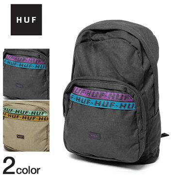 ★送料無料 HUF ハフ バックパック キャンバス ユーティリティ バックパック ブラック 他全2色CANVAS UTILITY BACKPACK AC00041バック バッグ リュック かばん 鞄 ストリート スケーター ロゴ 黒