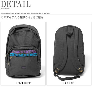 ★送料無料 HUF ハフ バックパック キャンバス ユーティリティ バックパック ブラック 他全2色CANVAS UTILITY BACKPACK AC00041バック バッグ リュック かばん 鞄 ストリート スケーター ロゴ 黒