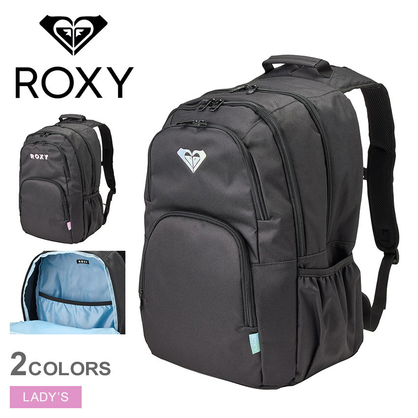 ロキシー バックパック レディース ROXY GO OUT PLUS リュック 鞄 バッグ かばん ブランド シンプル ロゴ サーフ カジュアル おでかけ おしゃれ レジャー ブラック 黒 ピンク ブルー 青 RBG251302