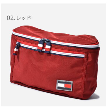 【SALE 限定クーポン配布！】【メール便可】TOMMY HILFIGER トミーヒルフィガー ボディバッグ ザ シティ トレック TC090CI9 メンズ レディース 鞄 カバン かばん ウエストバッグ ウエストポーチ サブバッグ サブバッグ ロゴ シンプル カジュアル 黒 白 赤 紺 バレンタイン