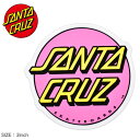 《20日限定！複数買いで最大P20倍》【ゆうパケット配送】サンタクルーズ ステッカー SANTA CRUZ OTHER DOT STICKER 3IN ピンク イエロー 88281520 ロゴ シール スケートボード スケボー スポーツ アウトドア ストリート デッキ ヘルメット スマホケース 車 サンタクルーズ