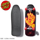 《今だけ！店内全品ポイントUP》サンタクルーズ スケートボード SANTA CRUZ CRUZER 80S FLAME HAND MINI 8.39×26.09 ブラック 黒 レッド 赤 11115729 スケボー ボード スケート ストリート デッキ コンプリート スポーツ アウトドア ウィール【ラッピング対象外】