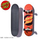 《今だけ！全品ポイントアップ中》サンタクルーズ スケートボード SANTA CRUZ FLAME DOT LARGE SK8 COMPLETES マルチ 11116258 スケボー ボード スケート ストリート デッキ コンプリート シンプル スポーツ ロゴ アウトドア ウィール 人気 定番 レッド イエロー