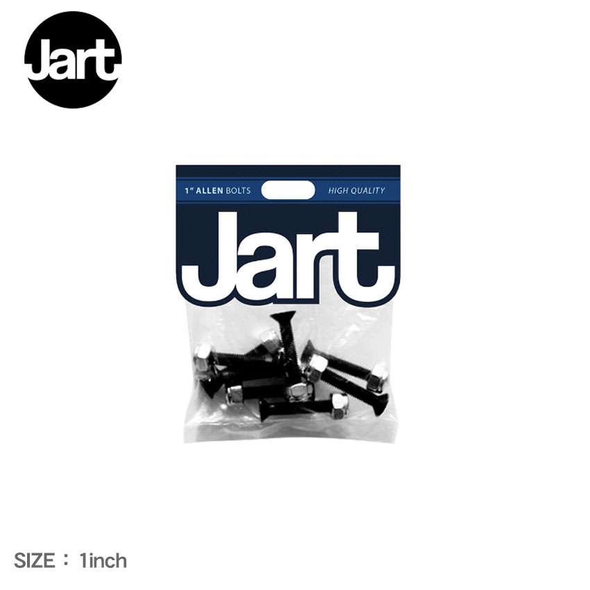 ジャート スケートボード ボルト＆ナット メンズ レディース JART SKATEBOARDS ボルト ＆ ナット 1 インチ アレン パック スケボー スケートボード ボード スケート ストリート ネジ ナット 部品 シンプル スポーツ おしゃれ 人気 定番