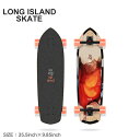 ロングアイランドスケート コンプリートデッキ メンズ レディース LONG ISLAND SKATE ダーツ 35.5×9.85 コンプリート ロングボード ス...