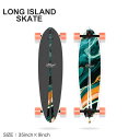 《5/1限定！複数買いで最大ポイント20倍》》ロングアイランドスケート コンプリートデッキ LONG ISLAND SKATE ティール 35.0×9.0 ピンテール コンプリート スケート スケートボード スケボー コンプリート デッキ ストリート シンプル オレンジ マルチ