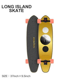 《今だけ！全品ポイントアップ中》ロングアイランドスケート コンプリートデッキ メンズ レディース LONG ISLAND SKATE 24K 37×9.5 キックテール コンプリート スケート スケートボード スケボー コンプリート デッキ ストリート シンプル マルチ【ラッピング対象外】