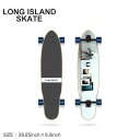 《全品ポイントアップ中》ロングアイランドスケート コンプリートデッキ メンズ レディース LONG ISLAND SKATE 38.85×9 キックテール コンプリート スケート スケートボード スケボー コンプリート デッキ ストリート シンプル ネイビー 紺 マルチ【ラッピング対象外】