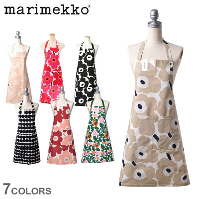 《限定クーポンで4,435円》【メール便 送料無料】 マリメッコ エプロン MARIMEKKO ウニッコ 北欧柄 レディース キッチン 台所 グッズ 雑貨 ギフト プレゼント かわいい おしゃれ