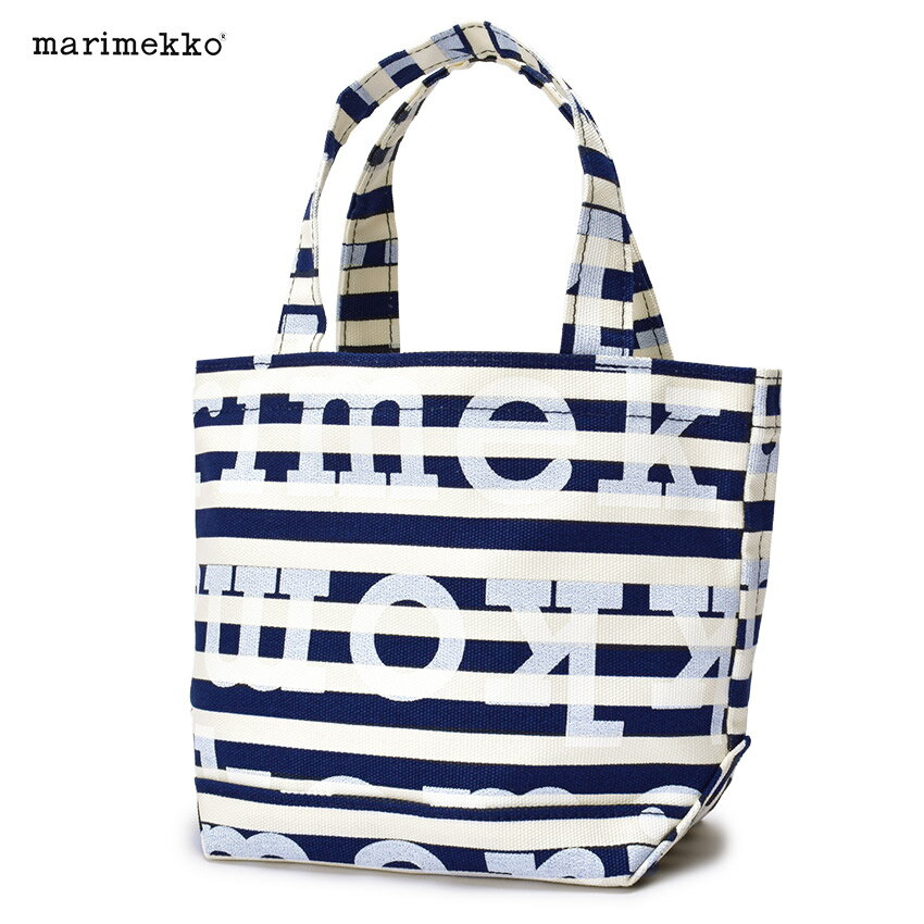 マリメッコ 《スーパーSALEで使える限定クーポン配布》マリメッコ トートバッグ メンズ レディース MARIMEKKO PIENI AHKERA TASA LOGO トートバッグ カバン かばん 鞄 トート 北欧 kioski タサライタ柄 横縞 縞模様 ボーダー お出かけ 大容量 ブランド ロゴ 定番 人気 かわいい おしゃれ