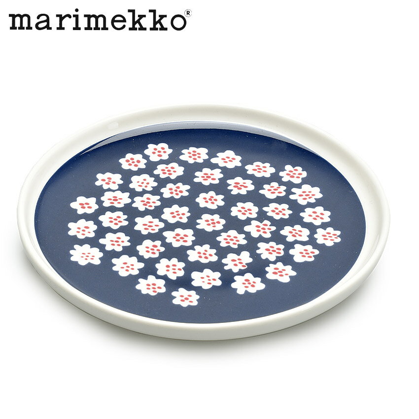 MARIMEKKO マリメッコ プケッティ 皿 食器 ネイビー プレート 13.5cm PLATE 13.5cm 70055 レディース 食事 ブランド プレゼント ギフト キッチン インテリア 贈り物 お皿 丸皿 北欧 雑貨