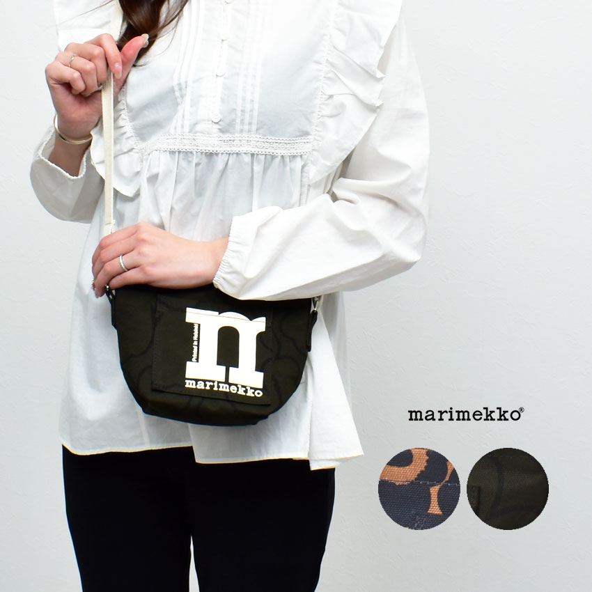《限定クーポン配布》マリメッコ ショルダーバッグ MARIMEKKO MONO MINI CROSSBODY MINI UNIKKO ショルダーバッグ バッグ 鞄 かばん ロゴ お出かけ タウンユース カジュアル おしゃれ 花柄 総柄 ウニッコ デイリー シンプル 普段使い 肩掛け 斜め掛け 北欧のサムネイル