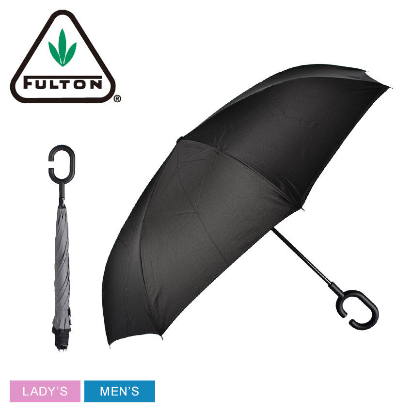 フルトン 傘 メンズ 《今だけ！店内全品ポイントUP》フルトン 傘 メンズ レディース FULTON INCOGNITO REVERS 雨傘 雨 雨具 おしゃれ 自動開閉 ブランド 長傘 シンプル 逆さま 濡れない 8本骨 逆折式 水滴 プレゼント 晴雨兼用 日傘 紫外線対策 UVカット 自立 ブラック 黒【ラッピング対象外】