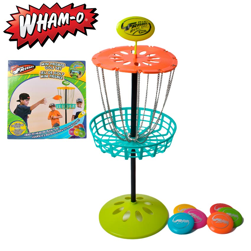 ワムオー 玩具 キッズ ベビー ジュニア 子供 WHAM-O ミニ フリスビー ゴルフセット アウトドア スポーツ スポーツトイ アクショントイ 運動 公園 アクティビティ 玩具 おもちゃ 軽量 プレゼント ギフト マルチ 51091 MINI FRISBEE GOLF SET