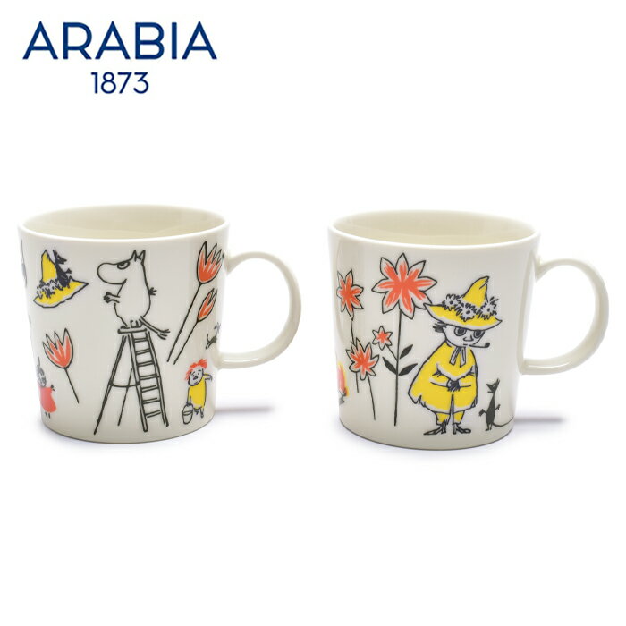 ԺʥݥUPեࡼߥ ޥå 2ĥå ӥ 300ml ARABIA ʥե 饯 饹 쥯 ҡå ֥ å б ץ쥼 뺧ˤ ե   moomin mug 0.3L ABC 1064953ڥåԥоݳ