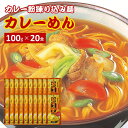カレー麺 スープ付き 20袋×100g 辛味仕込み麺 きちみ製麺 乾麺 特製カレースープ付き オリジナルカレー カレーめん 食品 麺類 簡単調理 プレゼント ギ...