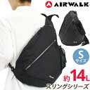 ボディバッグ メンズ エアウォーク AIRWALK 男性 スリングバッグ Sサイズ ショルダーバッグ クロスボディ 肩掛けバッグ 斜め掛けバッグ 仕事 普段使い...