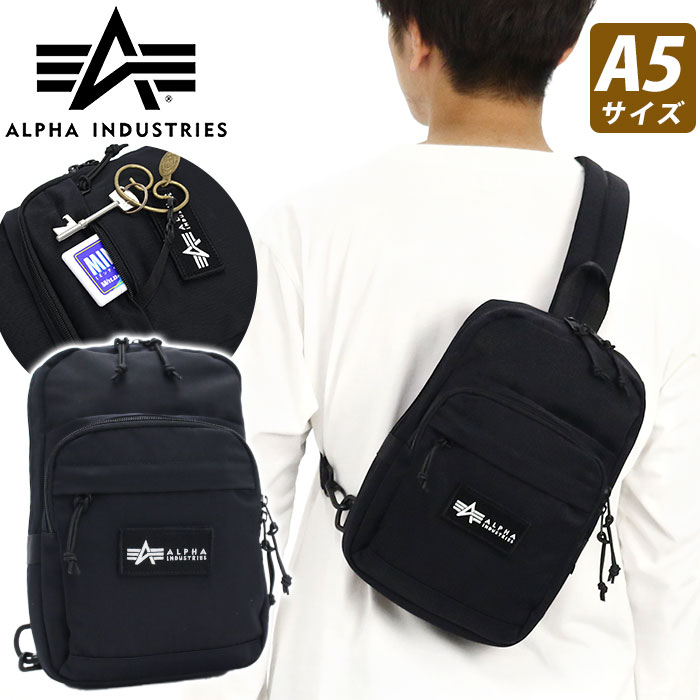 アルファインダストリーズ バッグ メンズ ボディバッグ アルファ インダストリーズ ALPHA INDUSTRIES ボディーバッグ ワンショルダー バッグ かばん メンズ レディース ユニセックス A5 通学 通勤 アウトドア おしゃれ 人気 TZ1093 ONE SHOUDER 66253