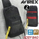 アヴィレックス ボディバッグ AVIREX アビレックス メンズ レディース ボディ バッグ ワンショルダー ワンショルダーバッグ ショルダー 中学生 高校生 ...