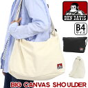 ベンデイビス ショルダーバッグ BEN DAVIS メンズ 大容量 BIG CANVAS SHOULDER キャンバスショルダー キャンバスバッグ 斜め掛け 肩掛け かばん 通学 ストリート カジュアル おしゃれ 軽量 コットン 学生 男性 男の子 A4 B4 大きめ BDW-8341