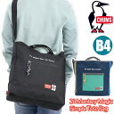 【SALE 10%OFF】 CHUMS チャムス トートバッグ 正規品 メンズ レディース 2way ショルダー ショルダーバッグ ブラック 黒 A4 B4 シ...
