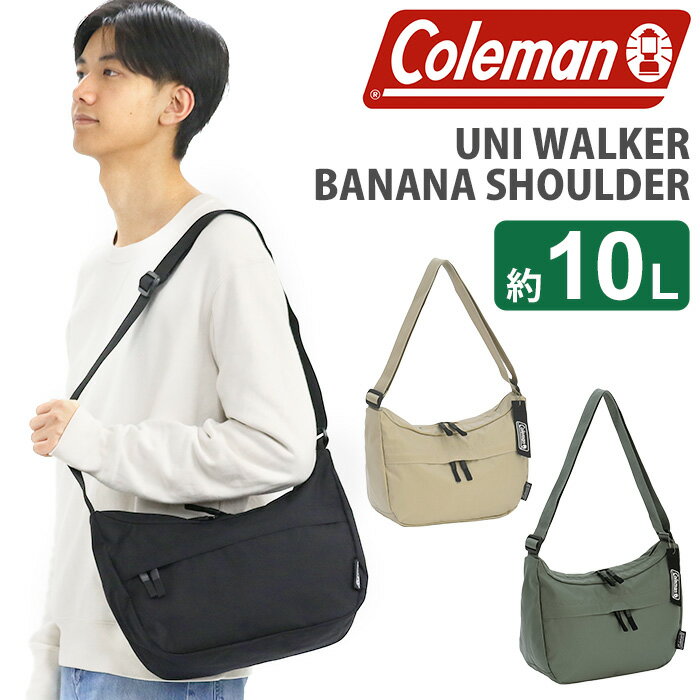 Rakuten - Coleman コールマン ショルダーバッグ ユニウォーカー 2026 春夏 新作 【認定販売店】 正規品 メンズ 男性 ショルダー 斜め掛け バッグ カバン アウトドア サブバッグ ブラック 黒 コンパクト シンプル カジュアル B5 ユニウォーカーバナナショルダー