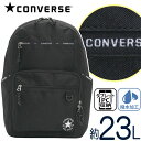 コンバース リュック CONVERSE メンズ リュックサック Slim Logo スリムロゴ バックパック シンプル ロゴ バッグ PC収納 タブレット 男性 男の子 通学 通勤 中学生 高校生 学生 学校 スクール 部活 クラブ おしゃれ ブラック A4 B4 23L 70-22