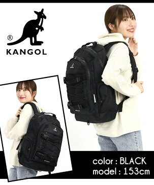 カンゴール KANGOL リュック リュックサック デイパック バックパック メンズ レディース 男女兼用 ブラック KGSA-BG00026