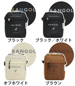 カンゴール KANGOL ショルダー バッグ ショルダーバッグ 軽量 コンパクト スタイリッシュ かわいい 鞄 ブラック メンズ レディース 男女兼用 カジュアル 丈夫 レジャー メッシュ ミニショルダー BOXLOGO SHOULDER POUCH KGSA-BG00037