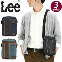 リー ショルダーバッグ Lee メンズ ショルダー バッグ ショルダーポーチ ミニショルダー ミニ ミニバッグ ミニカバン ワンショル ワンショルダー タテ型ショルダー 縦型 かばん デニム生地 デニム風 中学生 高校生 大学生 学生 大人 おしゃれ ブラック 320-03263