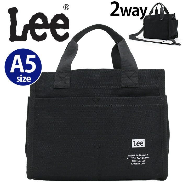 Lee バッグ メンズ リー トートバッグ Lee ショルダー 2WAY テサゲ ミニバッグ 手提げ 肩掛け 斜め掛け バッグ かばん 手持ち 通勤 通学 通勤用 通学用 帆布 キャンバス 丈夫 小さめ 学生 大人 カジュアル シンプル おしゃれ 休日 散歩 A5 ブラック 黒 320-1251