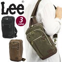 リー ボディバッグ Lee メンズ ボディ 斜め掛け 肩掛け バッグ カバン サブバッグ 旅行 散歩 ブラック 黒 パラフィン加工 ダメージ加工 ビンテージ風 かっこいい おしゃれ カジュアル 男性 父 パパ 父親 大人 ワンショルダー ワンショル A5 320-4033