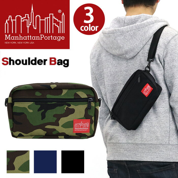 マンハッタンポーテージ ミニバッグ メンズ ManhattanPortage マンハッタンポーテージ ショルダーバッグ ジョガーバッグ Jogger Bag 正規品 ポーチ 小物入れ ショルダー 斜め掛け 斜めがけ バッグ かばん ミニショルダー おしゃれ 2way メンズ レディース 男女兼用 ユニセックス ブラック MP1404L