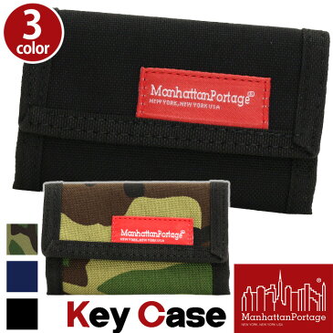 マンハッタンポーテージ ManhattanPortage キーケース KeyCase 正規品 カード入れ おしゃれ お洒落 6連 鍵入れ 鍵 キー ケース 三つ折り キーホルダー マジックテープ ベルクロ カジュアル ナイロン 軽量 丈夫 メンズ レディース 男女兼用 ユニセックス ブラック MP1010