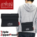 ManhattanPortage }nb^|[e[W Ki TRIPLE ZIPPER POUCH L gvWbp[|[` TRbVobO V_[obO Y fB[X jp ubN LTCY TRIPLE ZIPPER POUCH(L)