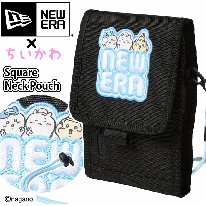 Rakuten - NEW ERA ニューエラ ちいかわ ショルダーバッグ ハチワレ うさぎ 正規品 スクエア ショルダーポーチ ネックポーチ バッグ カバン ミニショルダー ミニバッグ 斜め掛け 旅行 散歩 サブバッグ アウトドア メンズ ブラック 黒 シンプル 【NKP】 Square Neck Pouch