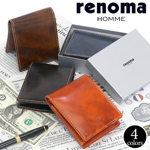 財布 メンズ renoma レノマ 正規品 札入れ 二つ折り財布 大人 男性 男 メンズ財布 二つ折り 本革 牛革 革財布 レザー ウォレット ビジネス ビジカジ 紳士 ブラック 黒 かっこいい 仕事 通勤 高級感 シンプル 人気 ギフト プレゼント ルース LOOSE 501603