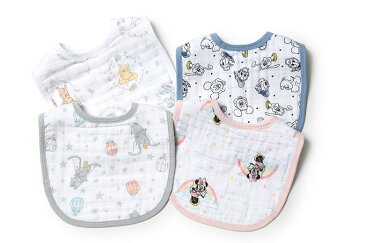 【さらに10%OFF】【ギフト名入れ可能】エイデンアンドアネイ ディズニー よだれかけ スタイ ビブ 3枚セット Aden+Anais ベビー ギフト 出産準備 ミッキーマウス ミニーマウス ダンボ プーさん 出産祝い 赤ちゃん レディース