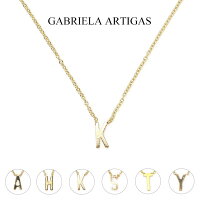 ガブリエラ アルティガス ネックレス　ペンダント ゴールド GABRIELA ARTIGAS INITIAL NECKLACE イニシャル 14K Yellow Gold ブランド ジュエリー アクセサリー かわいい おしゃれ レディース【レ15】