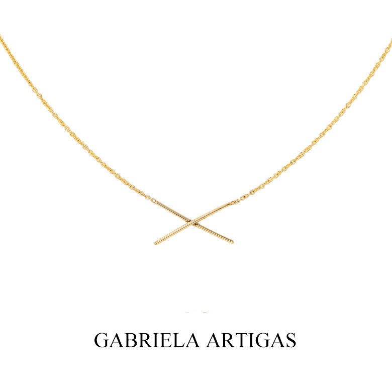 ゴールドのペンダント（レディース） ガブリエラ アルティガス ネックレス　ペンダント ゴールド GABRIELA ARTIGAS X NECKLACE 14K Yellow Gold ブランド ジュエリー アクセサリー かわいい おしゃれ レディース【送料無料】【レビュー】 【あす楽対応】