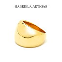 ガブリエラ アルティガス リング 指輪 ゴールド GABRIELA ARTIGAS FLAT BALLOON RING Yellow Gold Plate ブランド ジュエリー アクセサリー かわいい おしゃれ レディース【送料無料】【レビュー】