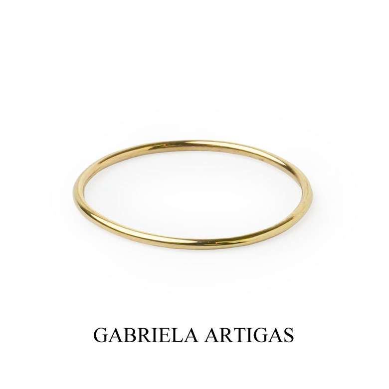 楽天VIAJEROガブリエラ アルティガス リング 指輪 GABRIELA ARTIGAS SUBTLE RING R22 14金 14K YELLOW GOLD ブランド ジュエリー アクセサリー かわいい おしゃれ レディース【送料無料】【レビュー】【あす楽対応】