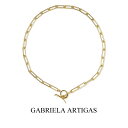 ガブリエラ アルティガス ネックレス ペンダント チェーン GABRIELA ARTIGAS RECTANGULAR LINK CHAIN NECKLACE WITH TUSK CLASP TR79 ゴールド Yellow Gold Plated ブランド ジュエリー アクセサリー かわいい おしゃれ レディース【送料無料】【レビュー】【あす楽対応】